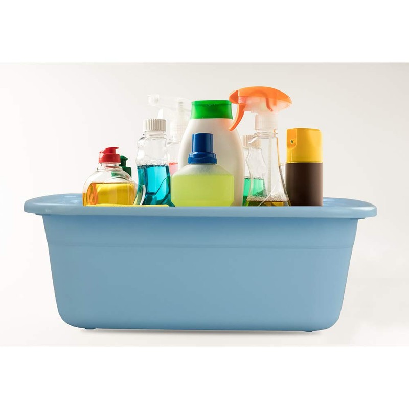 Qqbine 16 Quart Plastic Kitchen Dish Pan Basin Sink, 3