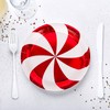 JarThenaAMCS 40Pcs Christmas Paper Plates Foil Red Candy Cane Stripe