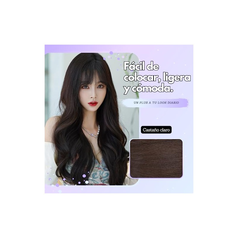 GAIBMAX - Extensiones de cabello aspecto natural, cortinas de cabello