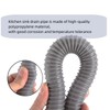 Sink Drain Pipe 1-1/2 inch Expandable Flexible Sink Drain Pipe