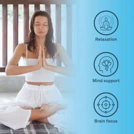 Organika Mind Calm- with Magnesium Bisglycinate, L-Theanine, GABA, Inositol- Promotes Relaxation and Calm without Drowsiness- 120vcaps