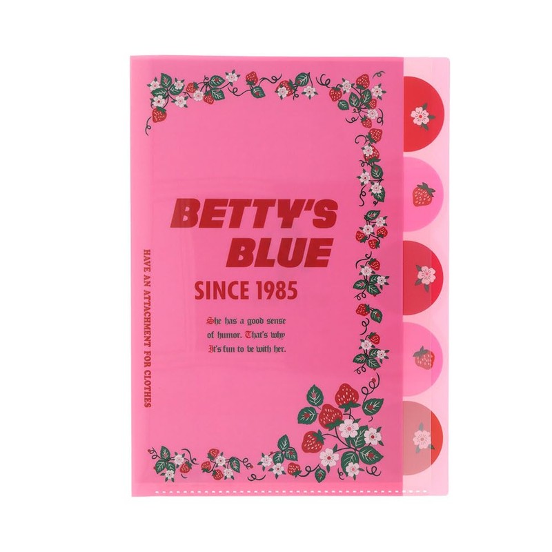 Sun-Star Stationery S2175894 Betty's Blue Goods, Clear File, A4 Size,