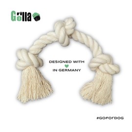 Go Rilla Dog Toy Rope, Rope Dog Toy, Dog Rope Toy Set, Interactive Chew Toy Toy, Beneficial for Dog Teeth Cleaning, for Puppies, Medium/Large Dogs (M, Natural)