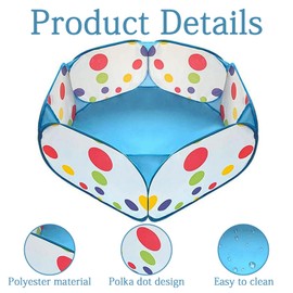 Hamster Playpen, Pop Up Play Pen, Foldable Small Animal Playpen, Guinea Pig Run Hamster Play Pen Hamster Run, Indoor or Outdoor Exercise Pet Fence for Rabbits Chinchillas Hamster