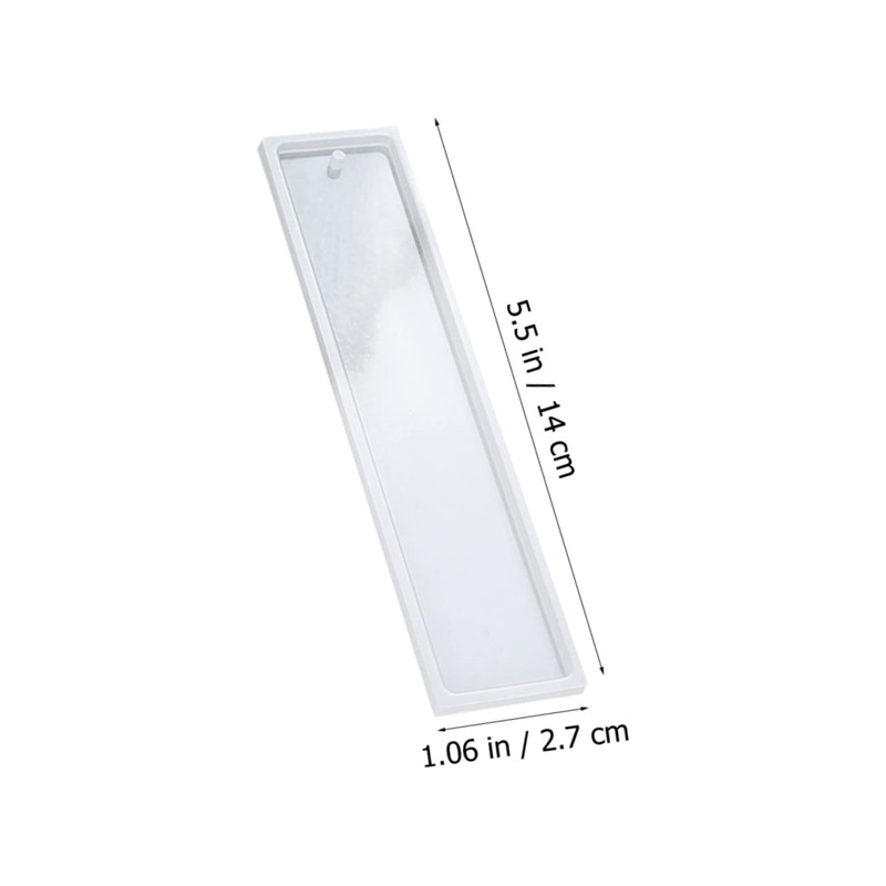 OHPHCALL 8Pcs Bookmark Mold for DIY Crafting Rectangular Epoxy Bookmark