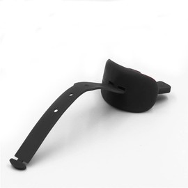 Football Mouth Guard, Double guard with Lip Protection, includes Helmet Strap (Black)