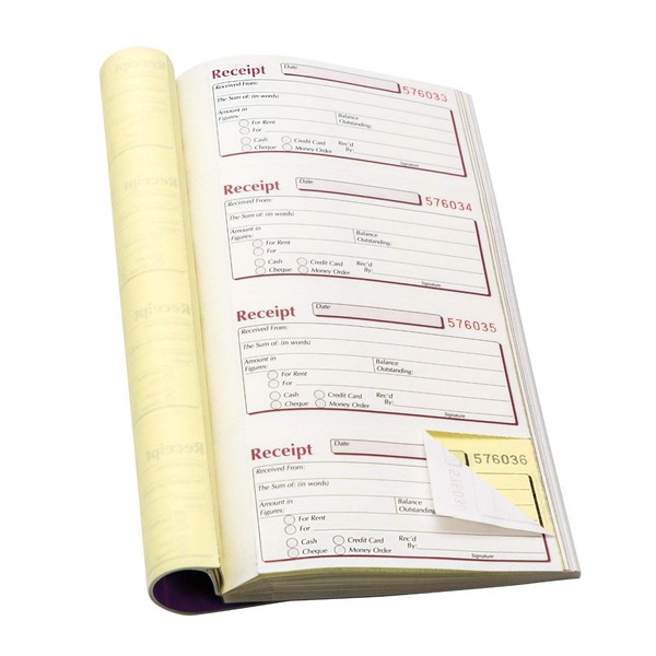 Pukka Pad, NCR Duplicate Receipt Book 140 x 276mm. 4