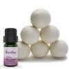 Mountclear Wool Dryer Balls-Lavender Scented Oil Fabric Softener-All Natural,Chemical Free