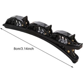 6 Pcs Double Layers Twist Band French Braider Hair Tool, Twist Plait Clip Front Hair Clips Hairpin Headband Beauty Tool, Hair Braider, Headband with Clips, Fashion Hair Accessories (Black+Brown)