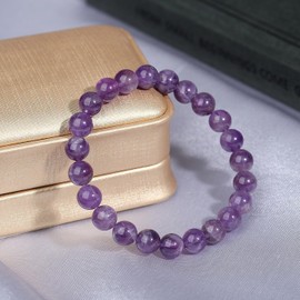 XIANNVXI Crystal Bracelet Women Men Pearl Bracelet Gemstones Healing Stones Bracelet Beads Elastic Bracelets Natural Stone Jewellery, Stone