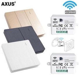 86 무선 스마트 RF 433Mhz 미니 100 스위치 릴레이 조명 220V 수신기 램프 홈 제어 벽 패널 Led 원격 [gold 3 gang] 86 Wireless Smart RF 433Mhz Mini 100 Switch Relay Lighting 220V Receiver Lamp Home Control Wall Panel LED Remote [gold 3 gang]
