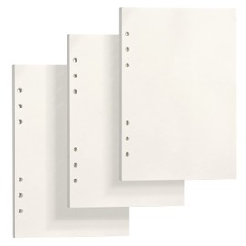 Skycase A5 Blank Paper [3 Packs], A5 Refill Paper [135 Sheets/270 Pages], 6 Holes Loose Sheets, Refill Blank Paper, Refill Paper for Filofax A5, Ring Binders, Notes, Sketch, Inserts (Blank)