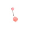 Glitter 316L Surgical Steel Belly/Naval Bar | 10mm Curved Bars