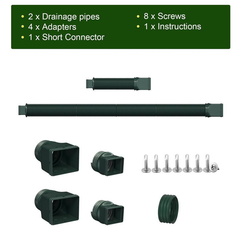 Ogutter Rain Gutter Downspout Extensions, Downspout Extender for Rainwater Drainage