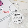 Laluminter Best Dog Mom Ever, Dog Mom Keychain, Mom I
