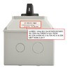 Heschen Universal Rotary Cam Selector Changeover Switch, SZW26-125/D202.2D, 660V 125A,