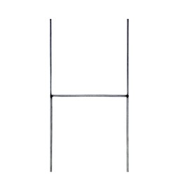 VIBE INK 6"x12" Heavy Duty Metal H-Stakes Frame Wire Stakes Yard Sign Stake Lawn Sign Stake Use with 4mm and 5mm Corrugated Plastic Yard Signs (100)