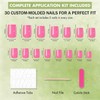 SXVME Press On Nails Short - Pastel Dusty Pink False