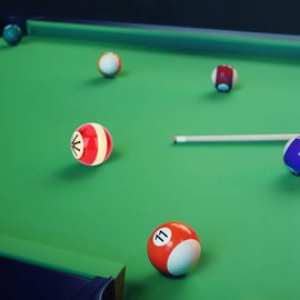 Leapiture Portable Billiard Snooker Ball, Practical Cue Ball Training Aid Accessories Used in America, Pool Eight Ball for Beginners