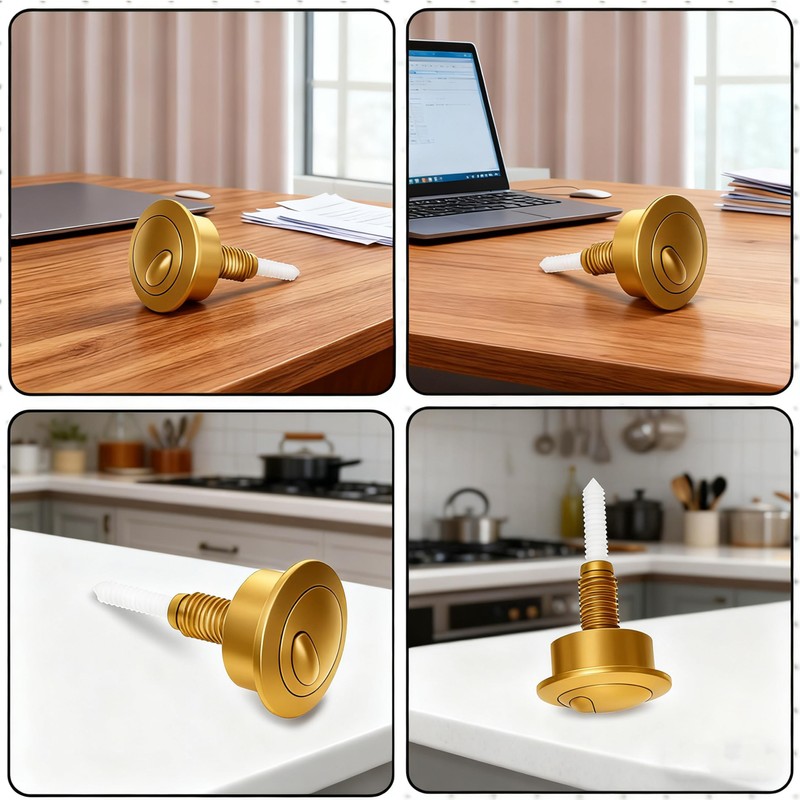 HAFRILY Toilet Flush Button Adjustable Toilet Push Button Flush Replacement,