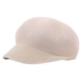 White Fang CA191 Women's Casket Hat, Straw Mesh, Braided Cap, Fashionable