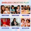 Silicone Sensory Fidget Sticks, 6 Textures, Reinforced Ends, 6-Pack