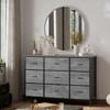 VASICAR Dresser for Bedroom with 9 Deep Drawers, Wide TV