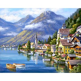 Alpine Vistas: Alpine Village 500 Piece Puzzle