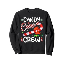 Xmas Candy Canes Crew Funny Christmas Candy Lover X-mas Sweatshirt