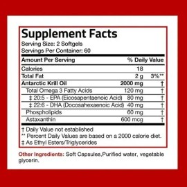 Suplemento Aceite Krill Antártico Tecepec 120 Cápsulas