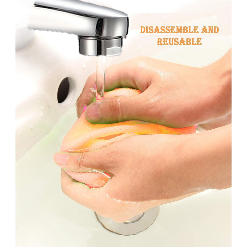 Windshield Cleaning Tool with Reusable Microfiber Pads Glass Wiper Kit,