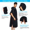 BUZIFU Towel Poncho Bath Towel Microfibre Bath Poncho Surf Poncho