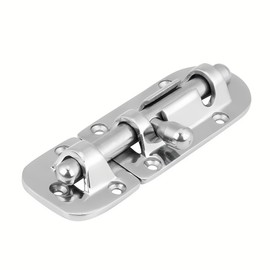 Acouto Boat Door Lock Boat Bar Security Sliding Lock Heavy Duty Marine Boat Door Window Lock Slide Bolt Clasp 316 Stainless Steel(110mm)