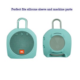 Hermitshell Silicone Carrying Case Replacement for JBL Clip 3 Portable Waterproof Wireless Bluetooth Speaker (Teal)