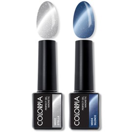 Calapia One Step Perfect Gel Magnetic Gel Nail Set, 1 Set, 05. Stella+Silence / 칼라피아 원스텝 퍼펙트젤 자석 젤네일 세트, 1세트, 05. 스텔라+사일런스
