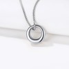 Richsteel Cremation Pendant Necklace, Memorial Ashes/Hair Holder, Waterproof, Stainless Steel,