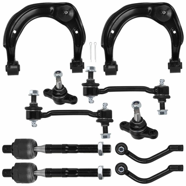 10PCS Front Upper Control Arms w/Ball Joints Assembly Suspension Kits
