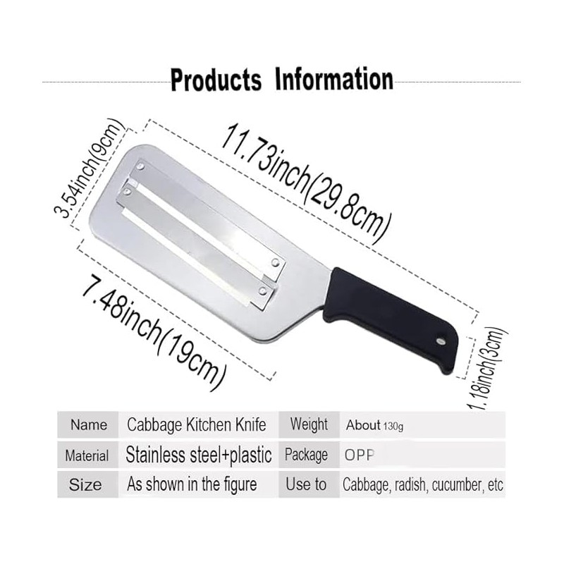 Cabbage cutter, slicer, Chopper, pickled Chinese cabbage chopper, wide mouth
