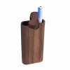 Premium Teak 4.08" x 1.68" Wooden Dugout Ceramic One Hitter