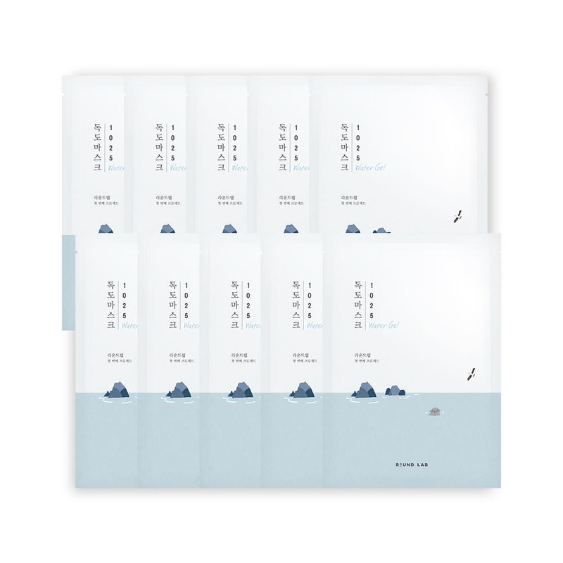 roundlab 라운드랩 1025 독도 수분 워터겔 마스크 30ml 10매