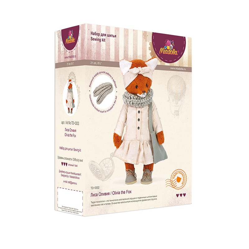 Miadolla - Sewing Kit - TD-0302 - Olivia the Vixen