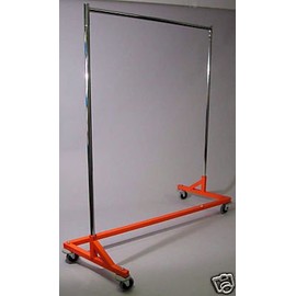 ExecuSystems CLOTHING Z-RACK Orange Base w/Non-Mark Wheels NEW