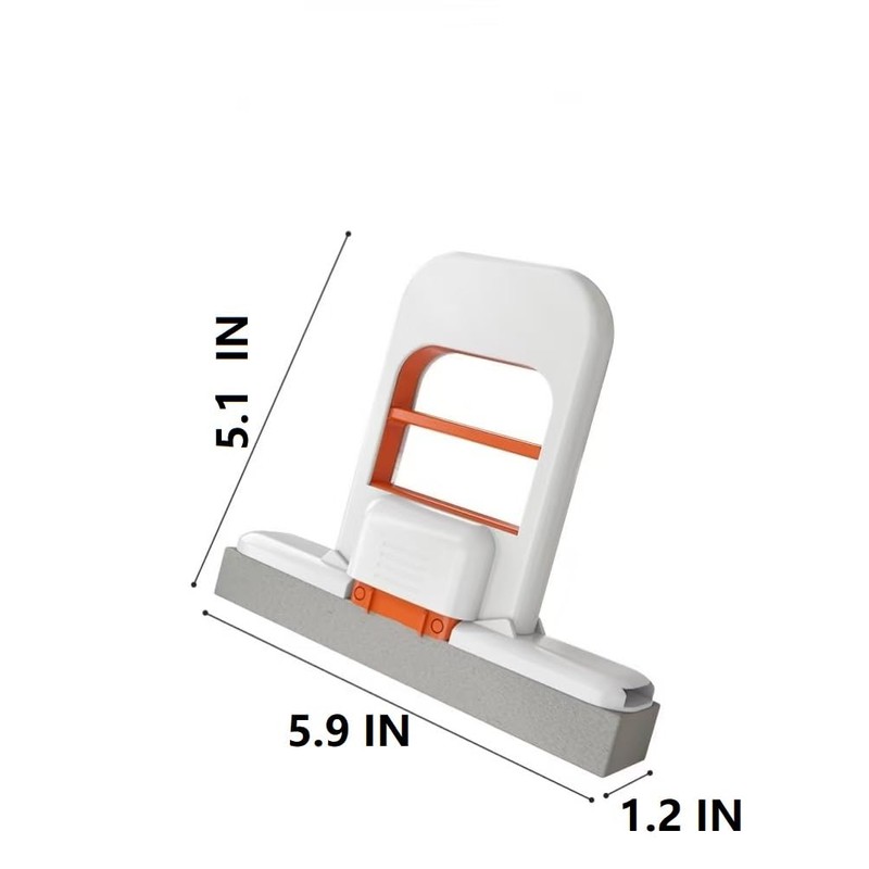 Mini Foldable Desktop Mop, Portable Self-Squeeze Short Mop Small Spaces