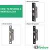 EAI Mortice Bathroom Lock | 61x44mm | Matt Black -