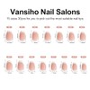 Vansiho 30 uñas postizas de punta francesa, almendradas y ovaladas
