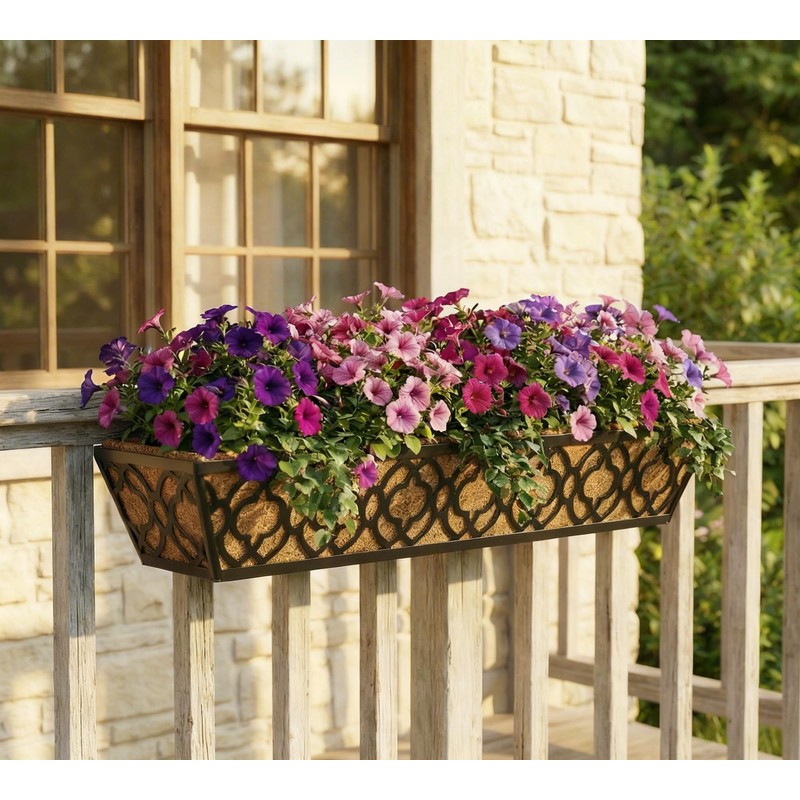 Y&M 4pcs 30" Horse Trough Window Boxes with Coconut Coir