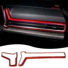 MUXEE Center Consoles A/C Outlet Vent Cover,for kia Sportage 2023 2024 2025,Dashboard AC Air Vent Outlet Trim Car Sport Interior Accessories - Wine Red