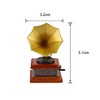 Alnicov Miniature Gramophone Mini Phonograph Model for Dollhouse Fine Craftsmanship