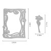 Metal A Flower Lace Frame Cutting Dies,Decoration Frame Die Cuts