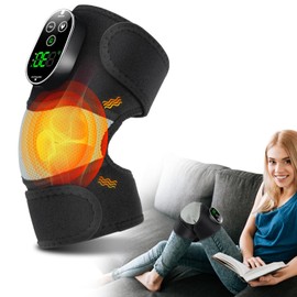 TOVE KNIGHTY TOVE KNIGHTY Knee Massager,Heating Pad for Shoulder Elbow,3-in-1 Electric Knee Massager,Heating Pad with 6 Heating Levels,3 Massage Modes & Timer